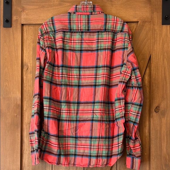 J. Crew Men's Red Plaid Shirt - Picture 4 of 4
